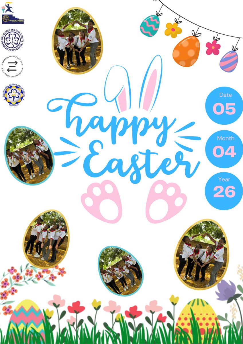 yessgirlsghana's tweet photo. Wishing you a blessed Easter filled with hope, renewal, and the joy of new beginnings. May the resurrection of Jesus Christ bring peace and light to your heart and home. Happy Easter!

#EasterSaturday #yessgirlsmovement #norec
@YessMovement @africa_region @GhanaGirlGuides https://t.co/9Cb2fH2ogX
