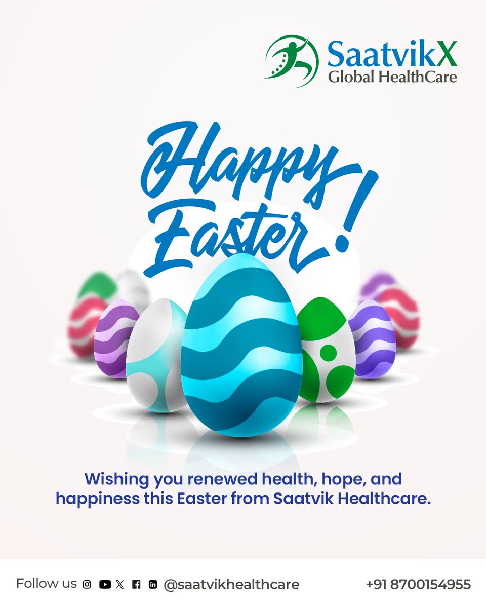 SaatvikXGlobal's tweet photo. Wishing you renewed health, hope, and happiness this Easter. 🌿
#Easter #Wellbeing #SaatvikX https://t.co/793ZRlEQgj