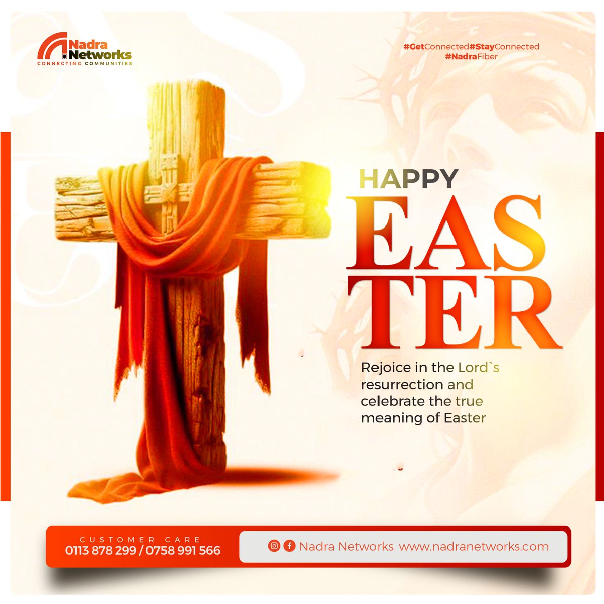 NadraNetworks's tweet photo. Wishing you a bright, peaceful, and perfectly connected Easter Sunday. 🕊️✨

Warm wishes from the team at Nadra Networks!

#NadraNetworks #HappyEaster #Innovation #Connectivity #Majembe #Vurugu #Arsenal Majembe https://t.co/Cjo8PKKlbF