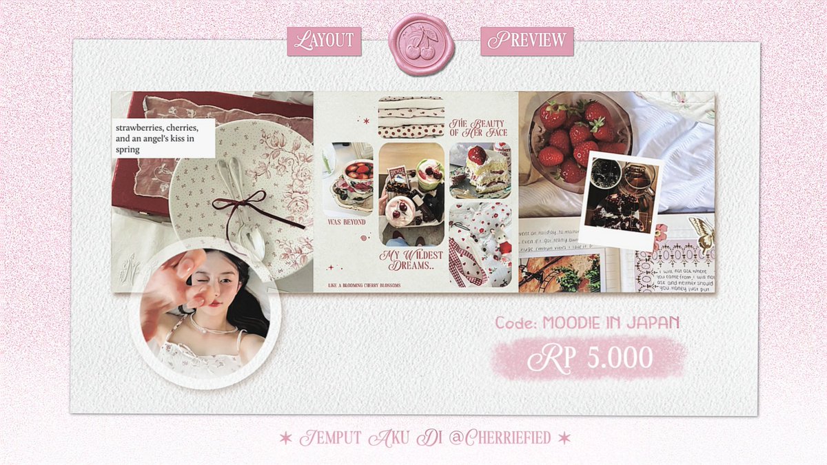 cherriefied's tweet photo. hi aku open juga untuk katalog moodie_in_japan iyaah, darls! ( ›~‹ )♡ https://t.co/x4qO1L5FPv