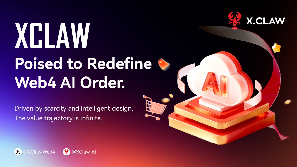 XClaw_Web4's tweet photo. ๐๏ธOrder emerges from chaos. $XClaw is poised to redefine the Web4 AI hierarchy. โ๏ธ
๐Driven by intelligent design and absolute scarcity, our value trajectory operates outside human emotional cycles.
๐งฌThe underlying matrix is set. The trajectory is infinite. โผ๏ธ
#XClaw #Web4Order #AI