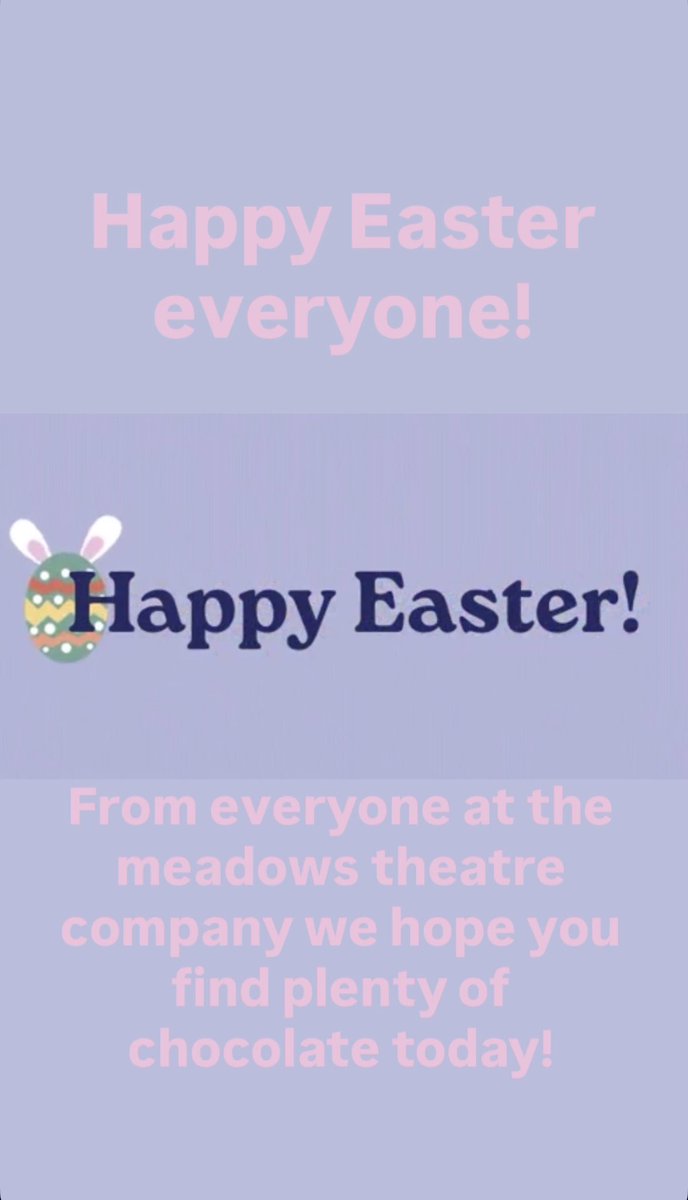 Celebrating Easter today! 
From all the cast and crew here at MTC we hope you all have an amazing day!