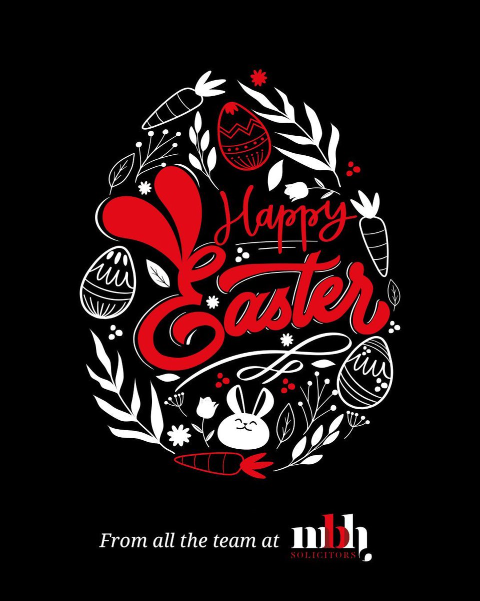 MBHSolicitors's tweet image. Wishing all our clients, colleagues, and community a very Happy Easter from everyone at MBH Solicitors! 🌼🐣 

We’ll be back, refreshed and ready to help, on Tuesday 7th April. 

📞 01942 206060  
🌍 wigansolicitors.com 

#HappyEaster #BankHolidayWeekend #MBHSolicitors