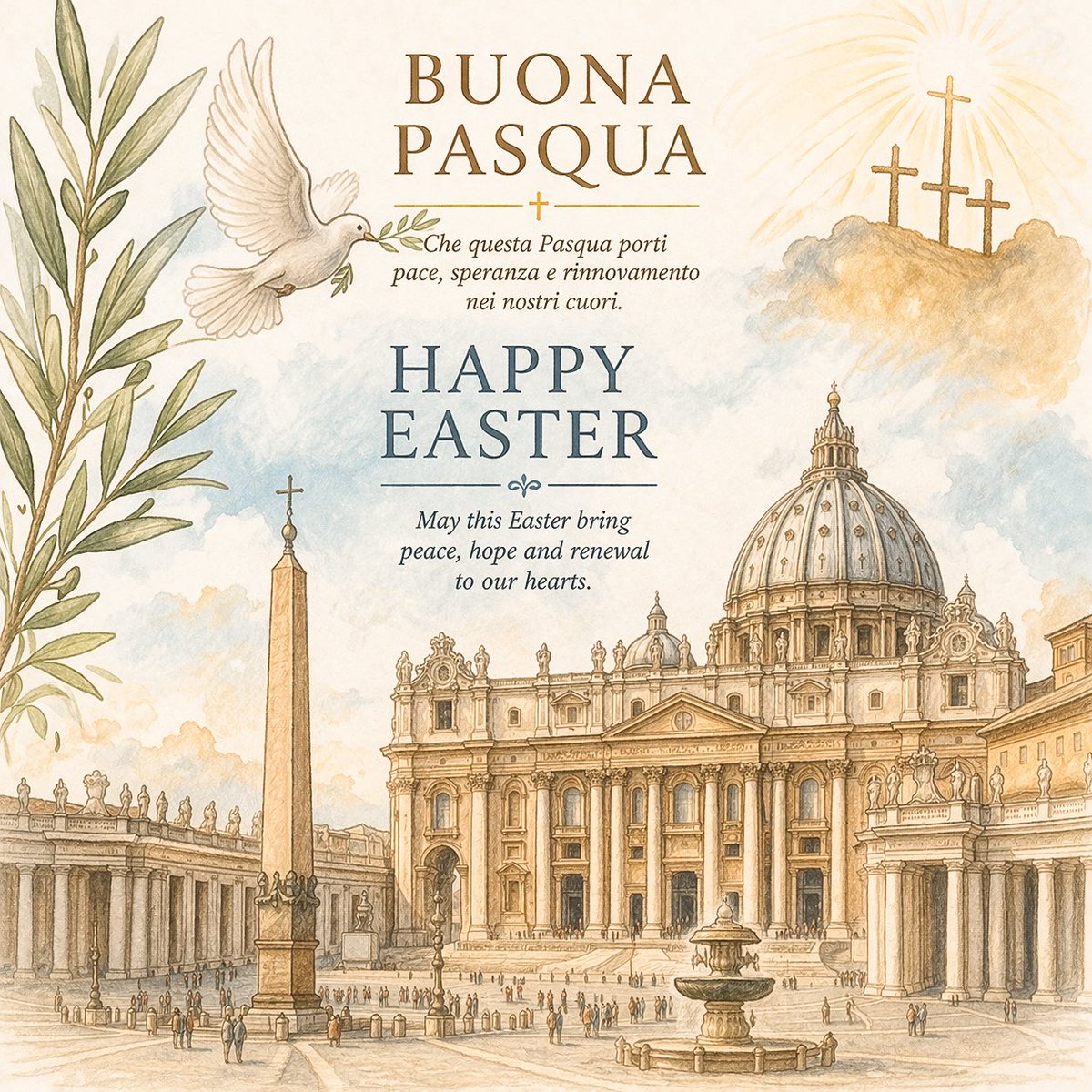 Satya_Rodrigo's tweet photo. Buona Pasqua!
Che questa giornata porti gioia, serenità e tanta felicità a te e ai tuoi cari.
🌷🐣

Happy Easter!
Wishing you a day filled with joy, peace, and happiness with your loved ones.
🌷🐣

#happyeaster #easter https://t.co/bb8xcHr50I