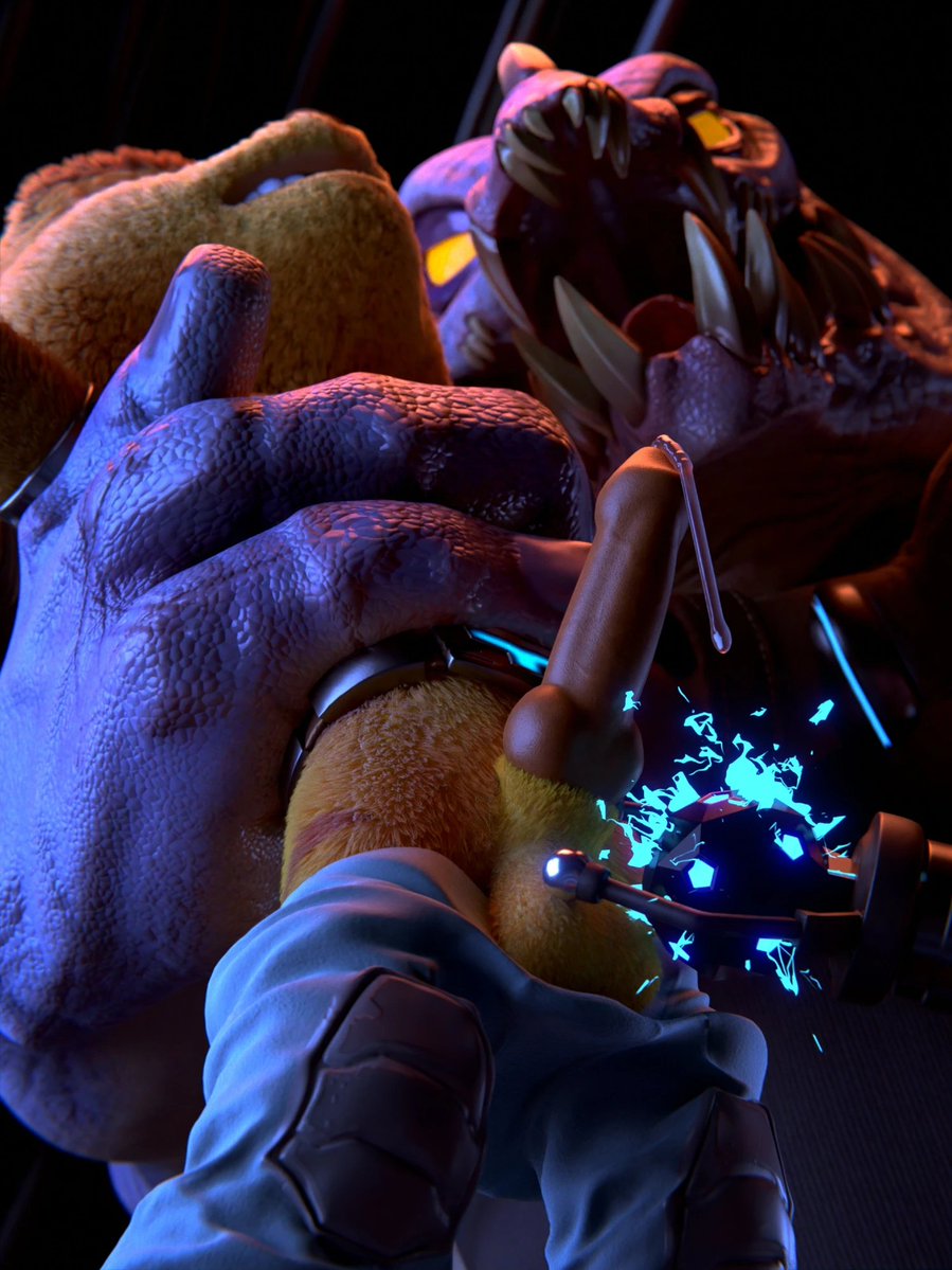 "GRRhh... Rrraaatchet.. now you know how we feel, when you wave your stick and hit us.. do you like it? 
GRHH, Yeaah? i seee.. But your dick thinks otherwise." 
#ratchet #bondage #electro #nsfw