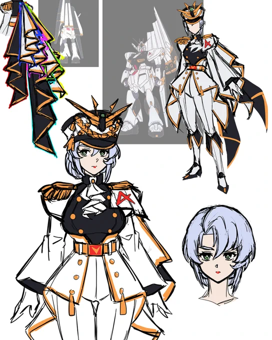 ※擬人化 サザビーとνガンダム