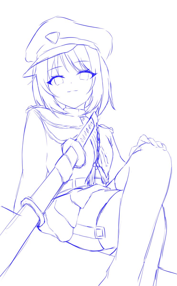 大ラフ
いやぁまじでめっちゃ似てる構図の人いてあげずらいや