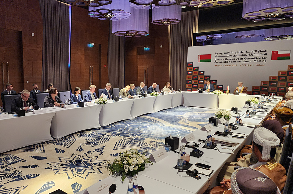 Belarusian delegation headed by Foreign Minister Maxim Ryzhenkov visited Oman.
Key event was the 1st meeting of Joint Committee on Cooperation and Investment chaired by M.Ryzhenkov. Omani delegation was chaired by Abdelsalam Al Murshidi President of Oman Investment Authority
🇧🇾🇴🇲