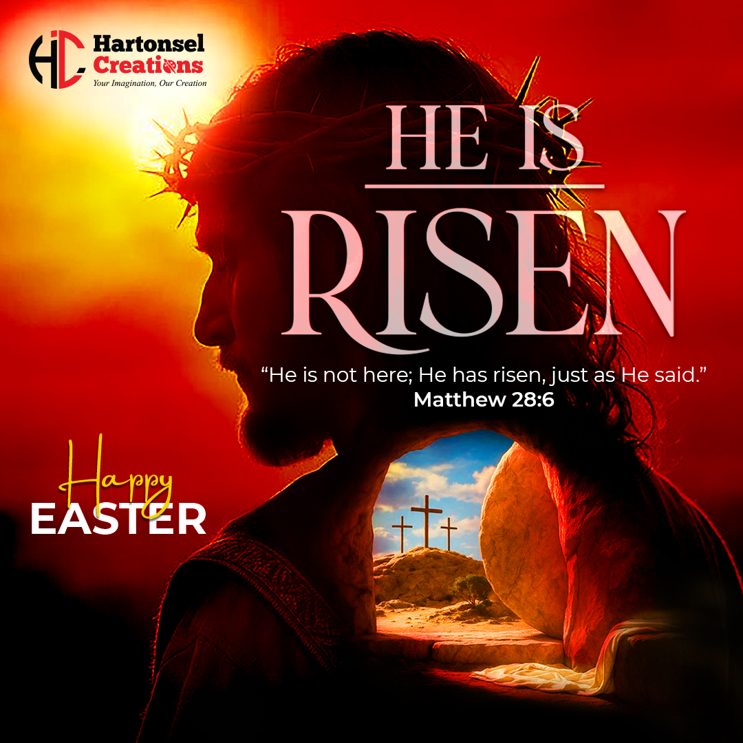 Elton_Avulala's tweet photo. He is Risen.
A message of hope, renewal, and new beginnings. Wishing you a blessed Easter Sunday.
#hartonselcreations #graphicdesignkenya #EasterSunday #HeIsRisen #EasterDesign #FaithBasedDesign #ChristianCreatives #GraphicDesigner #DesignInspiration https://t.co/BIuIwUOssh