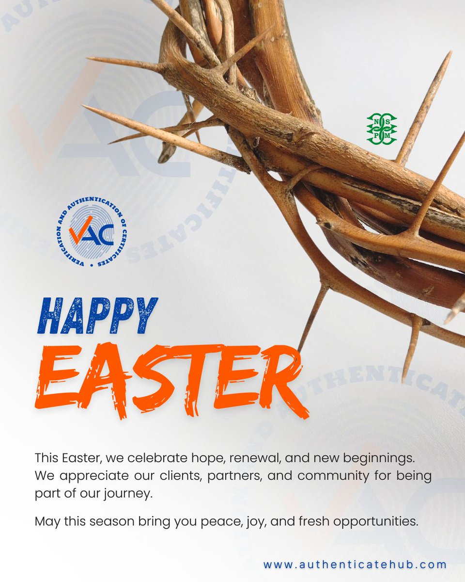 bevacsure's tweet photo. This Easter, we celebrate hope, renewal, and new beginnings.

We appreciate our clients, partners, and community for being part of our journey.

May this season bring you peace, joy, and fresh opportunities.

Happy Easter! 🎉

#EasterHolidays #VAC #BeVACSure https://t.co/GAvuzrJREE