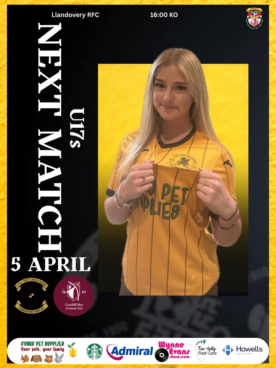 CTAFCWomen's tweet photo. Our u17s are also in action today as they take on @cardiffmetwfc U17s. It’s a top of the table clash and a lot to play for. Support the girls and make your voices heard!!

#UnHenAur #OneOldGold https://t.co/MJTyI2CUxN