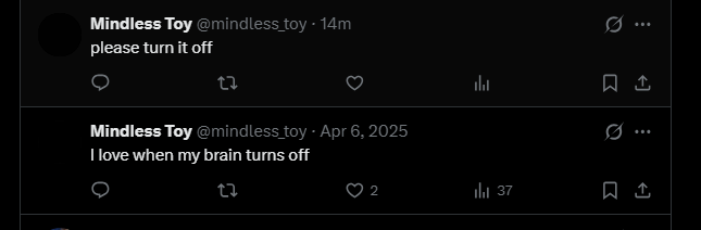 Mindless Toy tweet media
