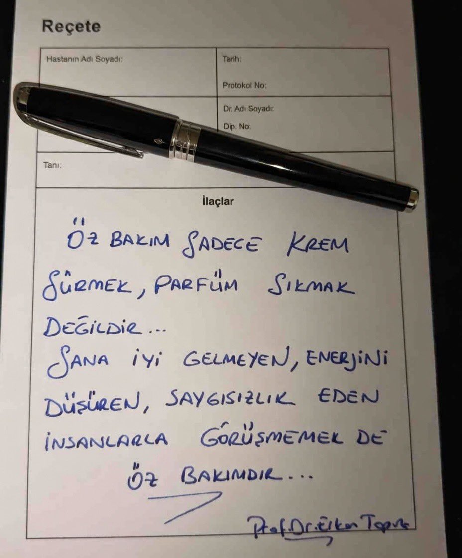 xmentalactivity's tweet photo. “Öz bakım; sadece krem sürmek, parfüm sıkmak değildir. Sana iyi gelmeyen, enerjini düşüren ve saygıs��zlık eden insanlarla görüşmemek de öz bakımdır.” https://t.co/9z1Zh05QHl