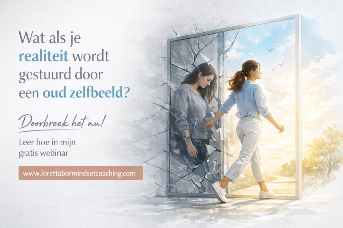 Wat als je realiteit wordt gestuurd door een oud zelfbeeld? Leer hoe je dit doorbreekt in mijn gratis webinar: lorettabormindsetcoaching.com.  #Coaching
#Manifestatie
#Droomleven