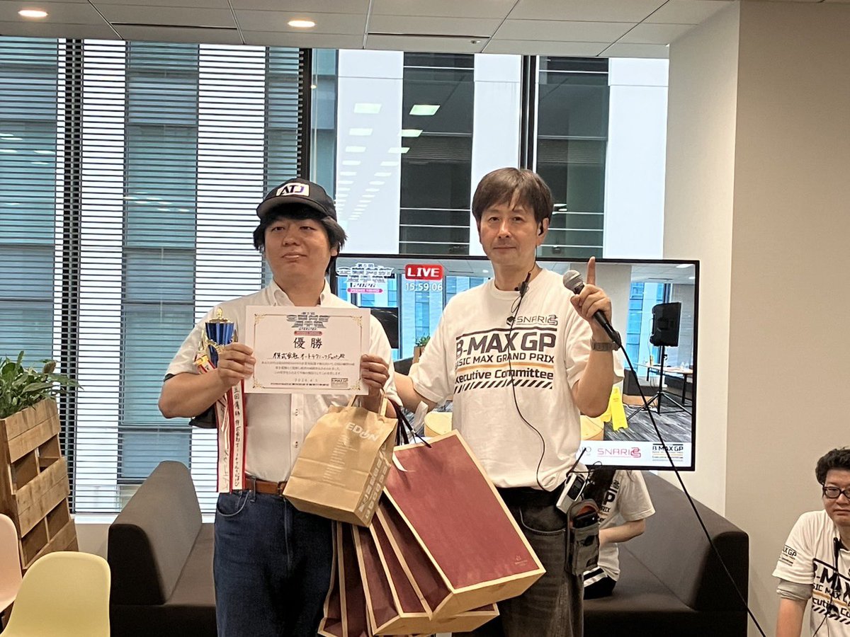 MINI4WD_CCC's tweet image. #企業対抗選手権 お疲れ様でした
本日のリザルト✍️
優勝🏆株式会社オートテクニックジャパンさま
準優勝🥈C-studioさま
第3位🥉Over drive様
惜しみない賞賛を皆様へ
本日もありがとうございました
また次回よろしくお願いいたします。
#bmaxgp #mini4wd