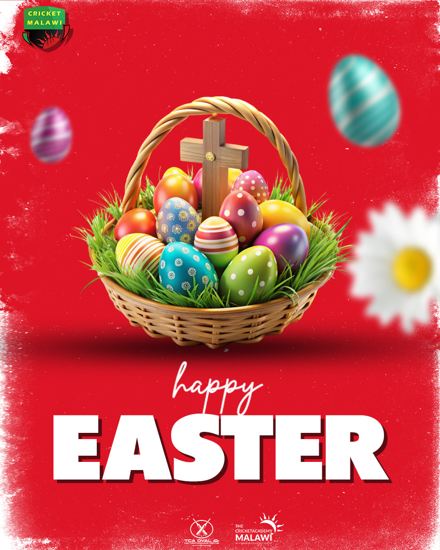 cricketmalawi's tweet image. A time of renewal, hope, and new beginnings.

From all of us at Cricket Malawi, we wish you and your loved ones a joyful and peaceful Easter.

#HappyEaster #LearnItLoveItLiveIt #StriveForExcellence