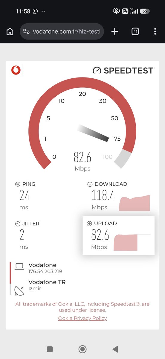 İlk görsel 4.5g ikinci görsel 5g. Sadece rakamları değiştirip 5 gye geçtik demekle ya da bolca reklam yapmayla iş yapılıyor. Sebebini izah edebilir misiniz ? Yoksa tüm bu şaşalı gösterimler  basit bir kandırmacadan mı ibaret? <a href="/VodafoneTR/">Vodafone Türkiye</a> <a href="/UABsosyal/">Ulaştırma ve Altyapı Bakanlığı - Sosyal</a> #5gtürkiye Vodafone 5G