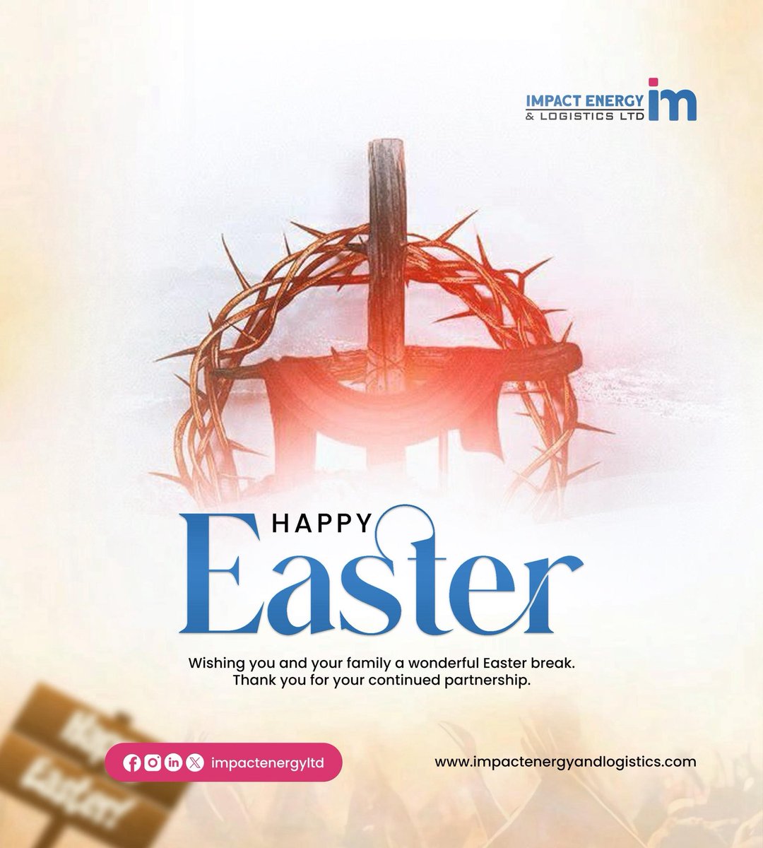 impact_energy's tweet photo. Easter reminds us of renewal, hope, and new beginnings.

Impact Energy and Logistics Limited wishes you a peaceful and fulfilling season.

🌐 https://t.co/Dtk1YxIjsm
📩 info@impactenergyandlogistics.com

#ImpactEnergy #Easter #LogisticsNigeria https://t.co/76ZTRdzBlA