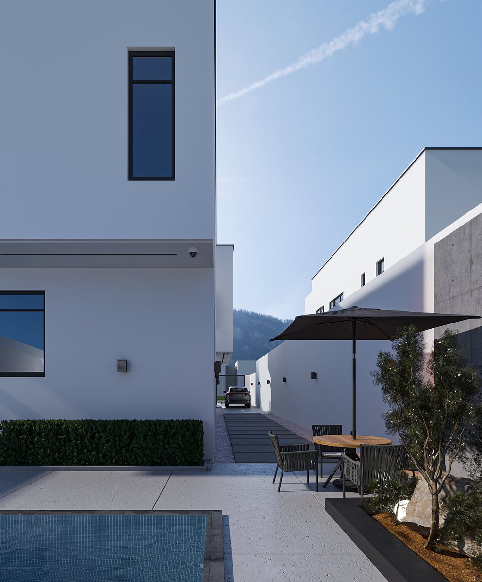 Project: Contemporary 4 bedroom duplex design

Plot size: 479 sqm 

Software: Revit architecture, 3dsmax and Corona renderer