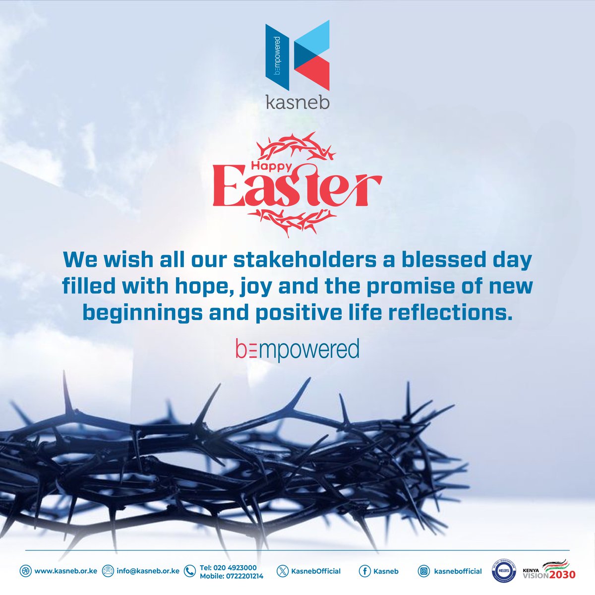 KASNEBOfficial's tweet photo. Celebrating a season of renewal, reflection and fresh beginnings. Happy Easter. https://t.co/sfIIi8TMur