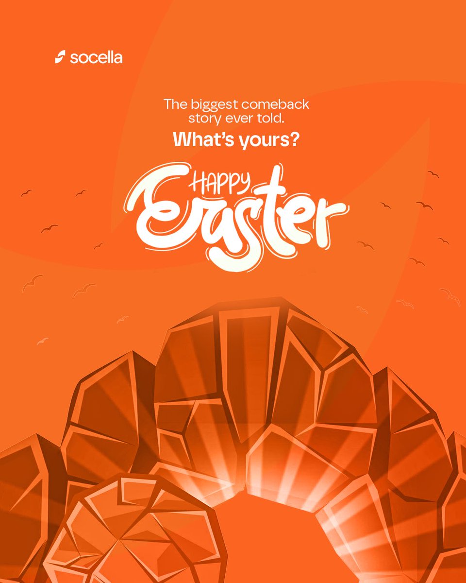 socellahq's tweet photo. Every great story has a comeback.

This season is a reminder that setbacks aren’t the end, they’re the setup to greatness.

What’s a business comeback you’ve experienced?
Share it in the comments 👇

Happy Easter 🐣

#FelizSábado #EasterTruth #socella https://t.co/PBxyBwdRds