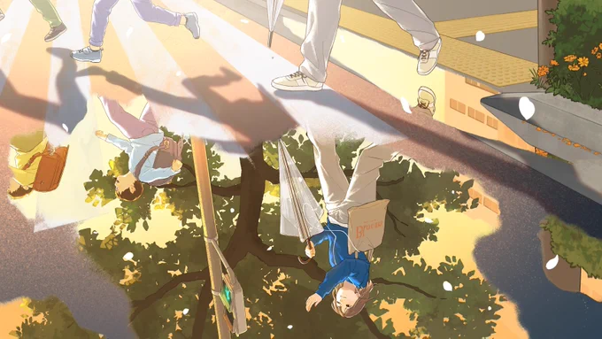 昨日公開AMG MUSICさまのオリジナルMV『Bloom」のイラストを描かせていただきました ふと不安に駆られる雨の日に、自分の進む道を認識させてもらえる曲です 映像もイラストを活かした素敵なものに仕上げてくださいましたのでぜひ!