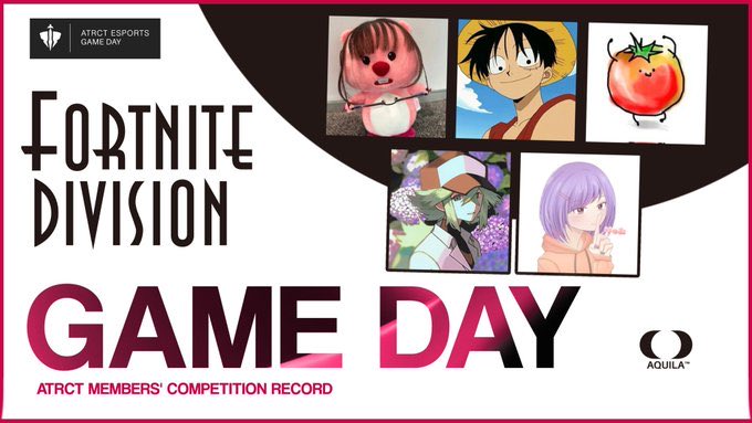 ATRCT_JP's tweet photo. 【FORTNITE Dvi】

−GAMEDAY− 
Solo Victory Cup 予選

−(@xeafnbr )ぜあ
−(@Myles_goatyyy )Myles
−(@gozyopai )五条パイナップル
−(@165hzz )りゅむ
−(@silhyfnz )silhy

今日はどんな活躍を見せてくれるのか！？👀

 #ATRCT #ATRCTWIN https://t.co/A3xKGlnR25