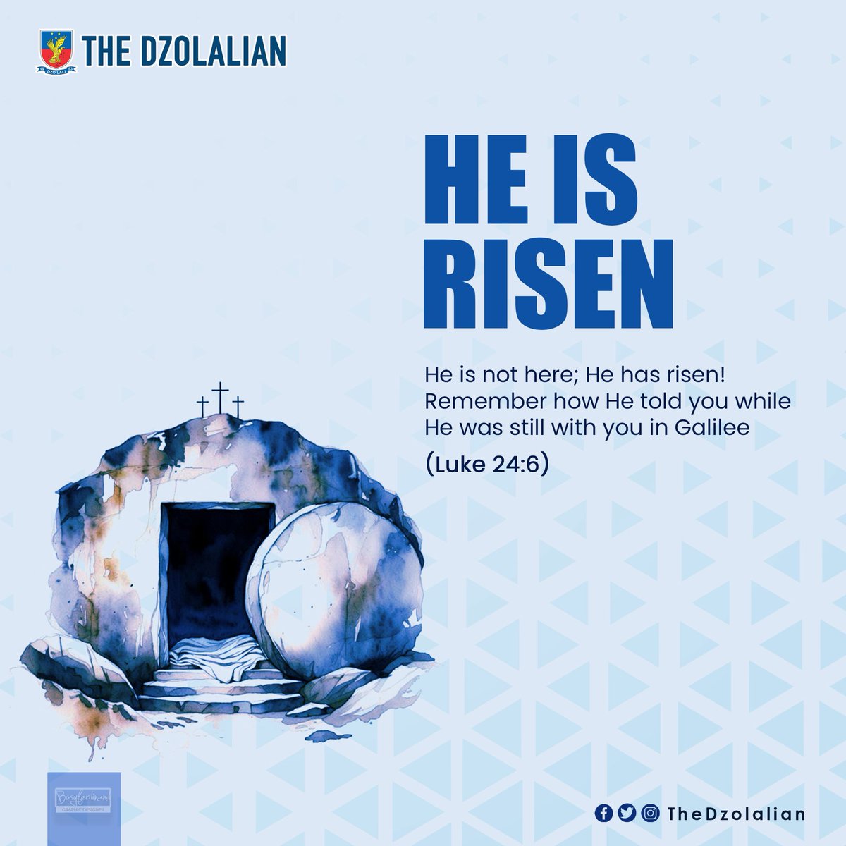 Happy Easter, dear Dzolalians! 🌸✝️ 🦅

We wish you a joyful and peaceful celebration. May this season bring you love, hope, and many blessings.

Stay blessed and enjoy the festivities! 🐣💛

#TheDzolalian