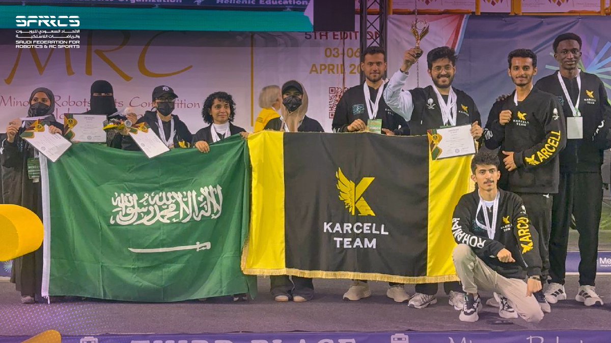 🇸🇦🥇

حقق فريق كارسيل المركز الأول في فئة Shooting ضمن بطولة MRC الدولية للروبوت في كريت – اليونان 🇬🇷🤖🎯

👏🏼ألف مبروك

<a href="/Saudi_SAQR/">صقر | SAQR</a>

🇸🇦🥇

Karcell Team secured 1st place in the Shooting category at the MRC Global Olympiad in Crete, Greece 🇬🇷🤖🎯

Congratulations👏🏼