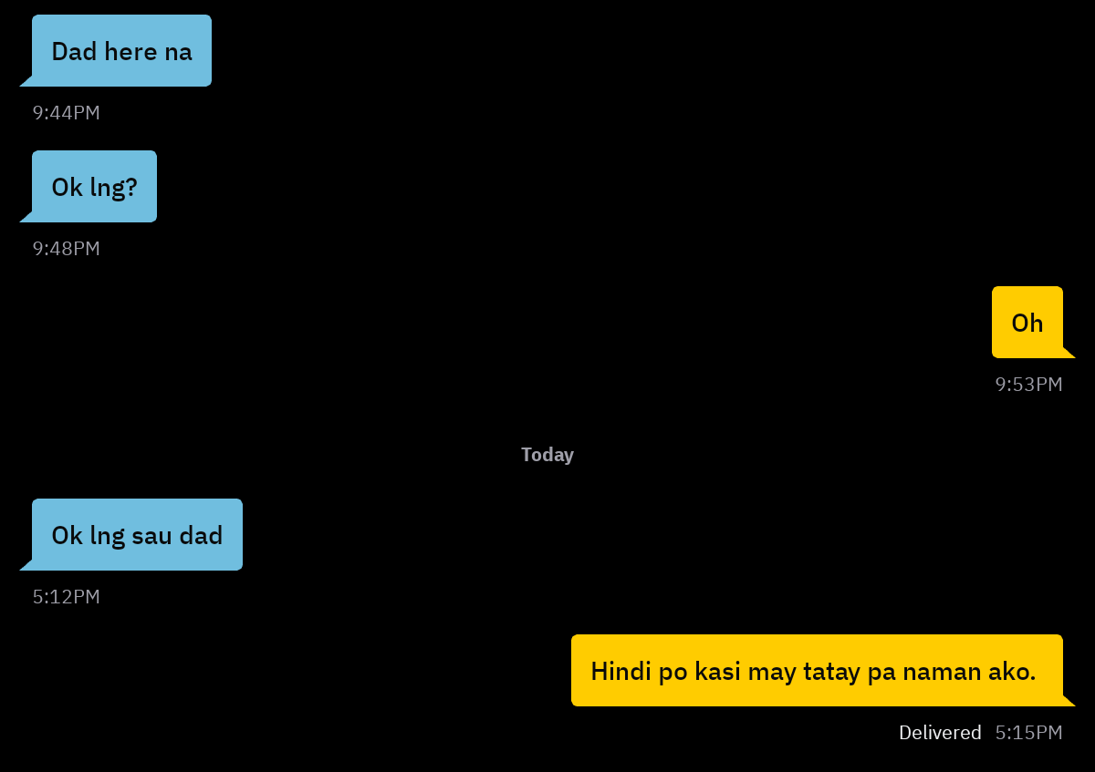 JaimEnlove's tweet photo. Sorry pero may tatay pa ako e. https://t.co/87PUdYpQ8l