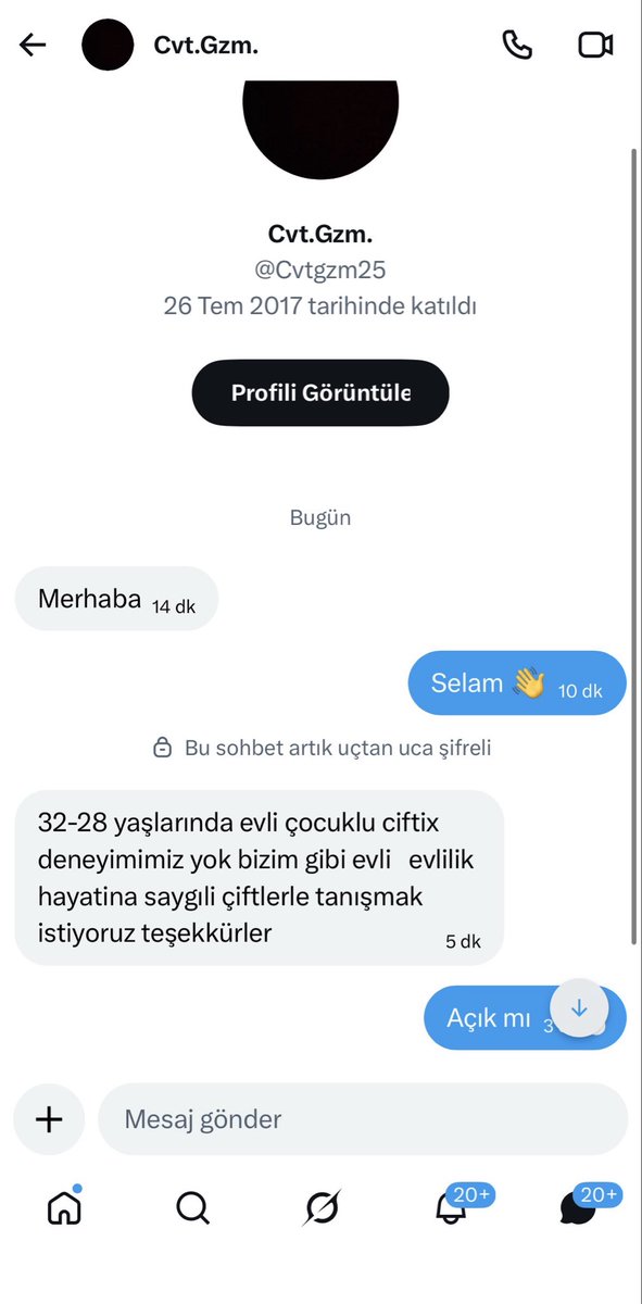 Çift bulma ve İtiraf tweet media