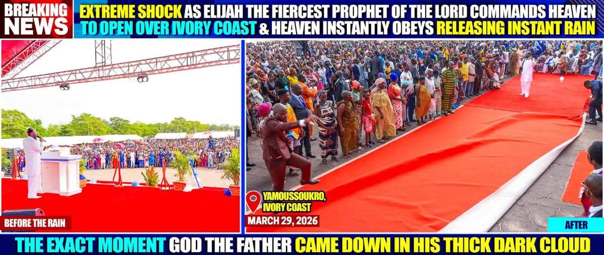 itsputaah's tweet photo. GOD is not a movie Producer. 
If He lets a Man command the rain, and it happens, it’s because that MAN and His Message carries weight: The Messiah is coming.
#VisitationOfHashem https://t.co/Xjgb6D8daL