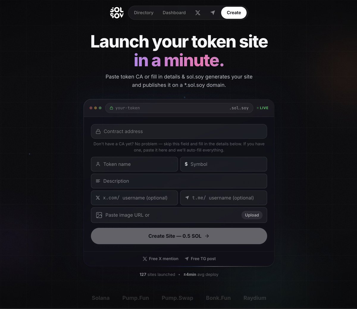 sol.soy - websites made easy tweet media