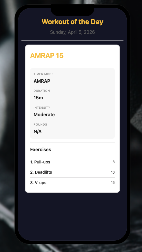 FATLEOPARDx's tweet image. Workout of the day 5th April 2026
#strimma #timers #appstore