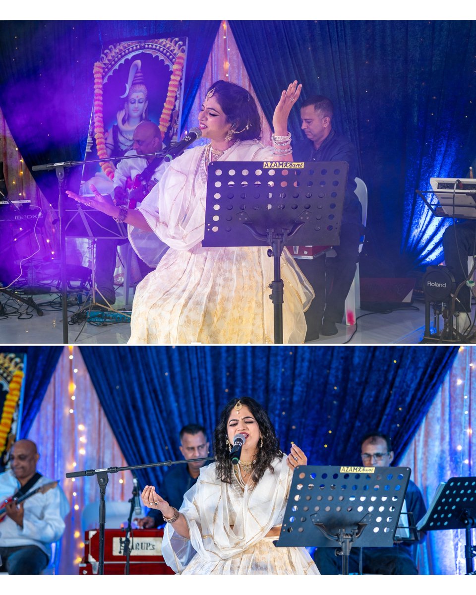 AnujaSahai's tweet image. Lost in devotion, found in music 🙏🎶
Performing live with incredibly talented musicians, singing from the heart ❤️🎤
Every note felt like a prayer 🌸🕉️ with the remarkable sound engineer.
#liveperformance #devotional #livemusic #anujasahai