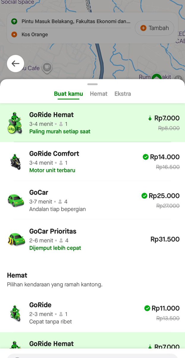 rrrr3_13's tweet photo. Guys mau kasih info!! kemarin aku dari kos mau ke feb pake GoRide Hemat cuma 7 ribu doang... worth it banget sih PP sekitar Undip dengan harga segitu🥲 Kalau kalian mau pake juga bisa masukin kode: GOAIESEC
👉 https://t.co/A3uHv90DCk
#GOJEKUNDIP #GojekSetiapHari https://t.co/zHH4b9PwRu