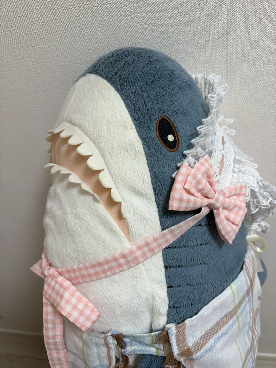 migapatch's tweet image. バブーシュカつけてみたサメん🦈✨️
春のピクニックコーデに良さげサメな🦈🧺🎀
#ikeashark #サメ #ikeaサメ