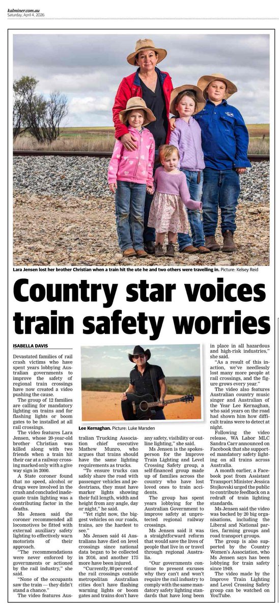 Improve Train Lighting & Passive Level Crossings tweet media