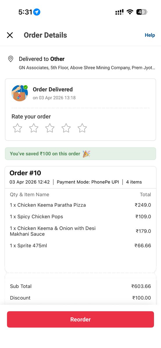 simplydishant's tweet photo. @dominos @dominos_india i placed an order received 2 items pops were missing when I contacted with ur restaurant they told me they are initiating refund for the missing item
Still no refund received when i again today marked a complaint through your app. I received a call from https://t.co/pyuSP1OWeV