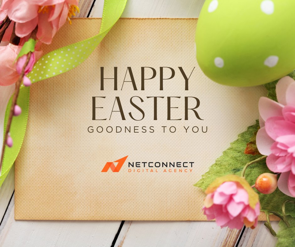 ncdagency's tweet photo. Happy Easter from all of us at NetConnect Digital! 🐣
🌷May your day be filled with joy, family, and perhaps a few chocolate eggs.
Ready to put some spring in your brand's step? Let's connect! 🚀
🔗 https://t.co/RynBkhvHUa
#NetConnectDigital #DigitalTransformation https://t.co/nKotMWtHZO