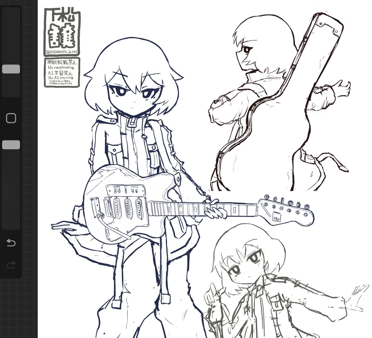 最近仕事忙しくて久々に自創作描いた
一旦落書き描いてやりたかったこと思い出すの良いかも 