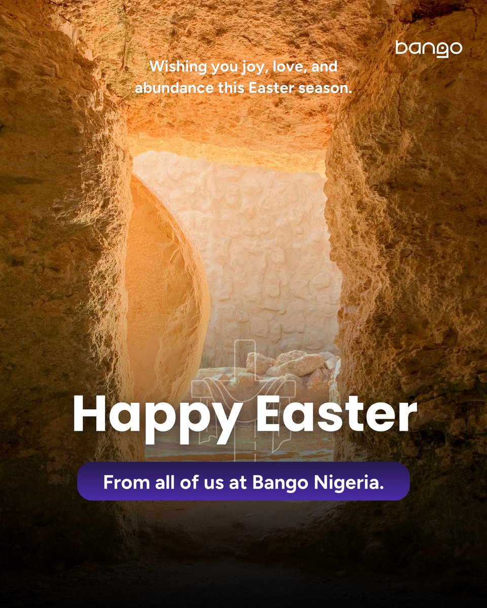 Happy Easter from Bango Nigeria! 💜

Wishing you and yours a joyful and blessed Easter Sunday. Enjoy every moment of it.
