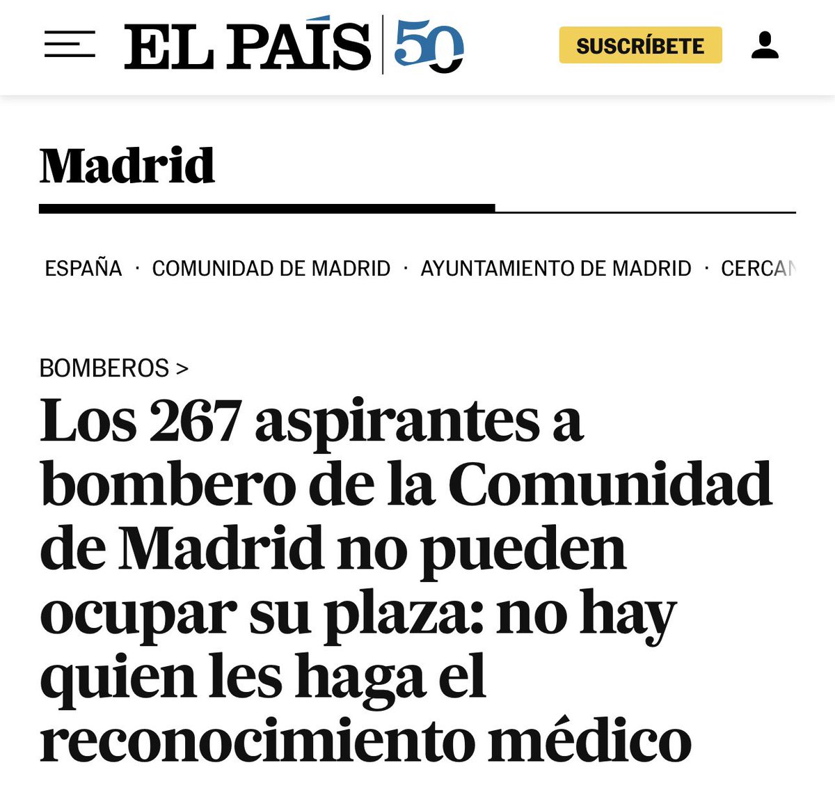 267 bomberos que ya han aprobado la oposición no pueden ocupar su plaza porque Ayuso privatizó el reconocimiento médico y el concurso ha quedado desierto.

Mientras tanto, dos nuevos parques sin poder abrir y una plantilla al límite haciendo horas extra por 25 millones al año.