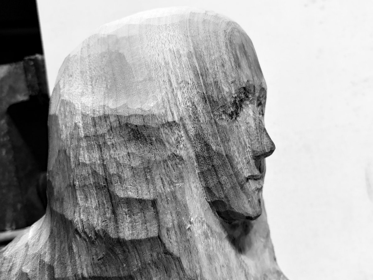 masumitakeshita's tweet image. #sculpture #carving #wood #woodcarving #artwork #art #WorkinProgress #masumitakeshita 
#竹下真澄