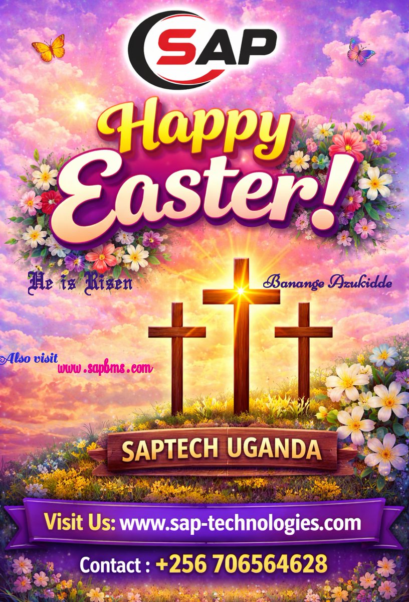 SaphanMuganza2's tweet photo. Happy Easter to all, From all of us at SapTech uganda https://t.co/ALy6s2VyFb