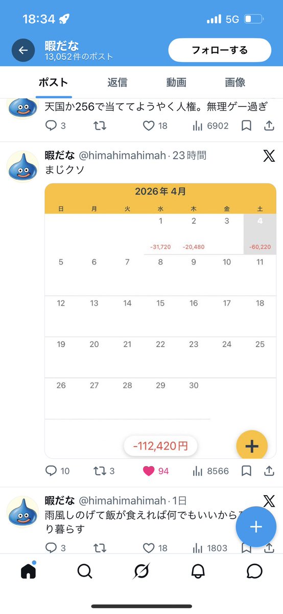 ハイエナ下手なトキ tweet media