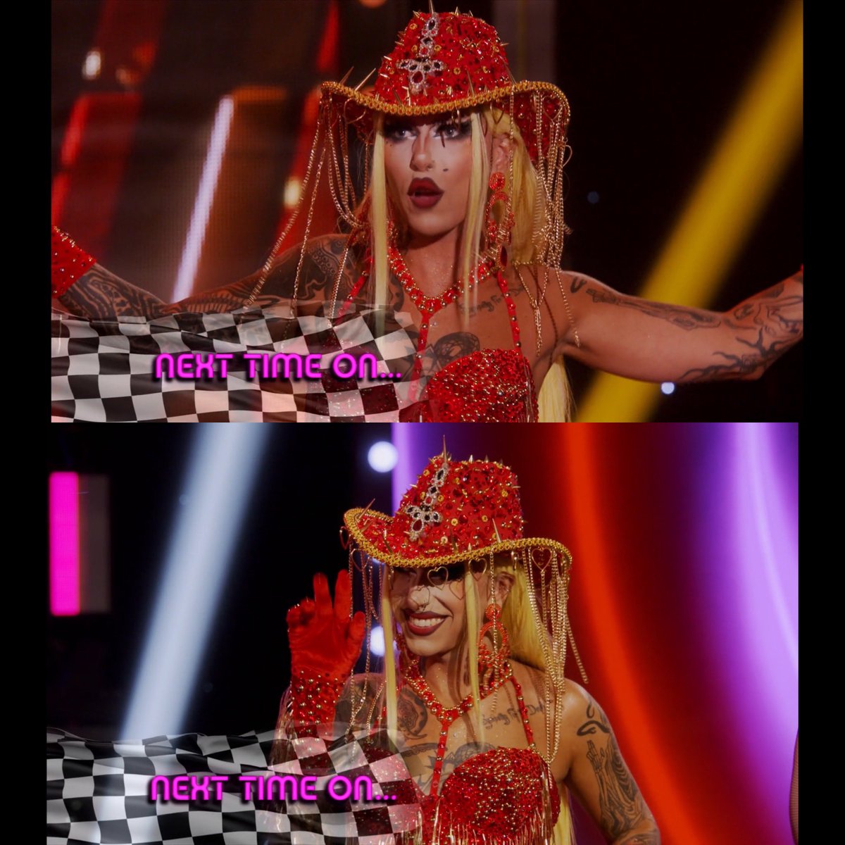 ice_flow's tweet photo. Can’t wait for the next episode of Drag Race when @DiscordAddamsX will be back on my TV 😍 I’m in love with this look already ❤️ https://t.co/SLqZs1V09X