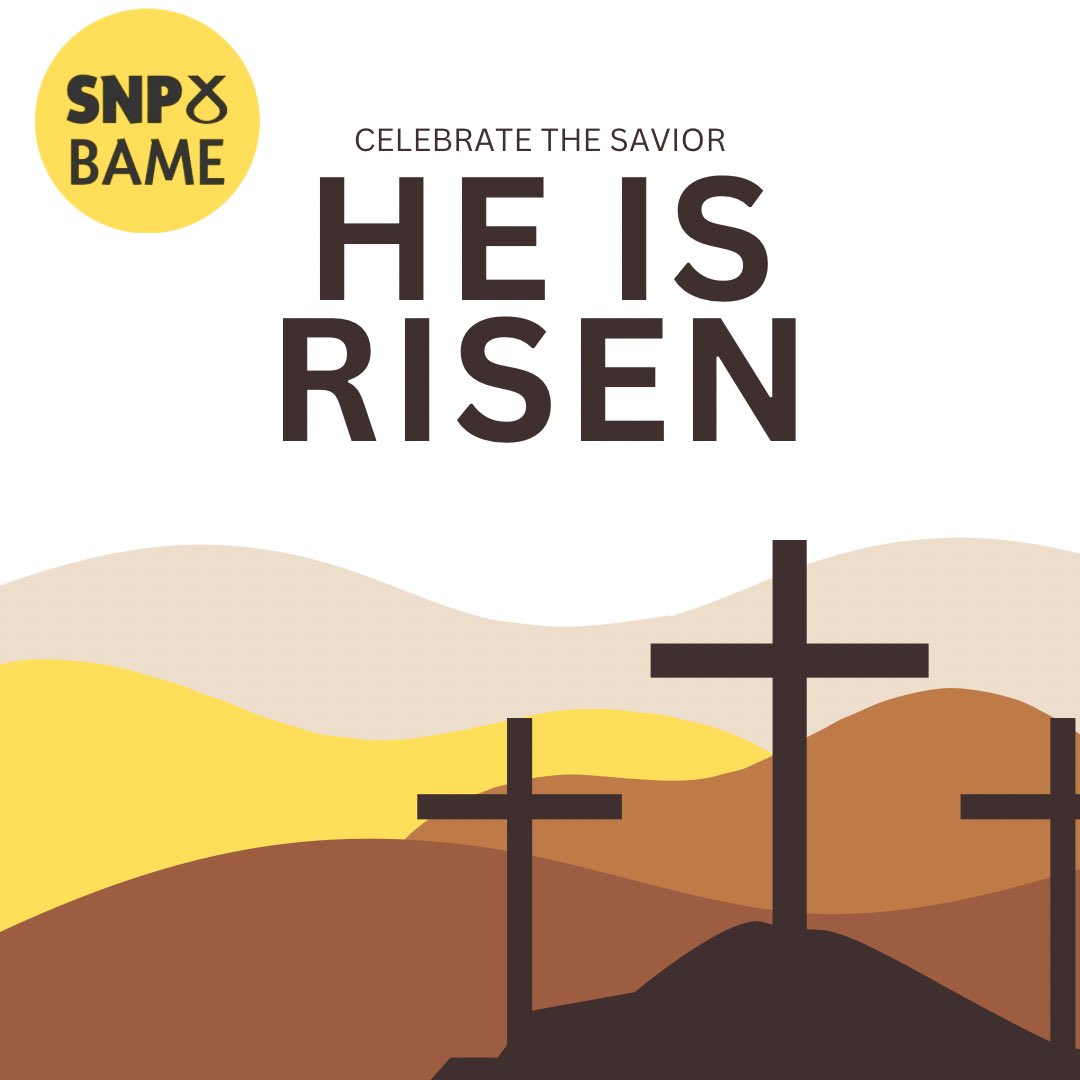 SNPBAME's tweet photo. Today we celebrate hope, renewal, and the strength the Easter story brings to our diverse communities across Scotland. Happy Easter!

#EasterSunday #HelsRisen
#SNPBAME https://t.co/K5Xq7uKhVr