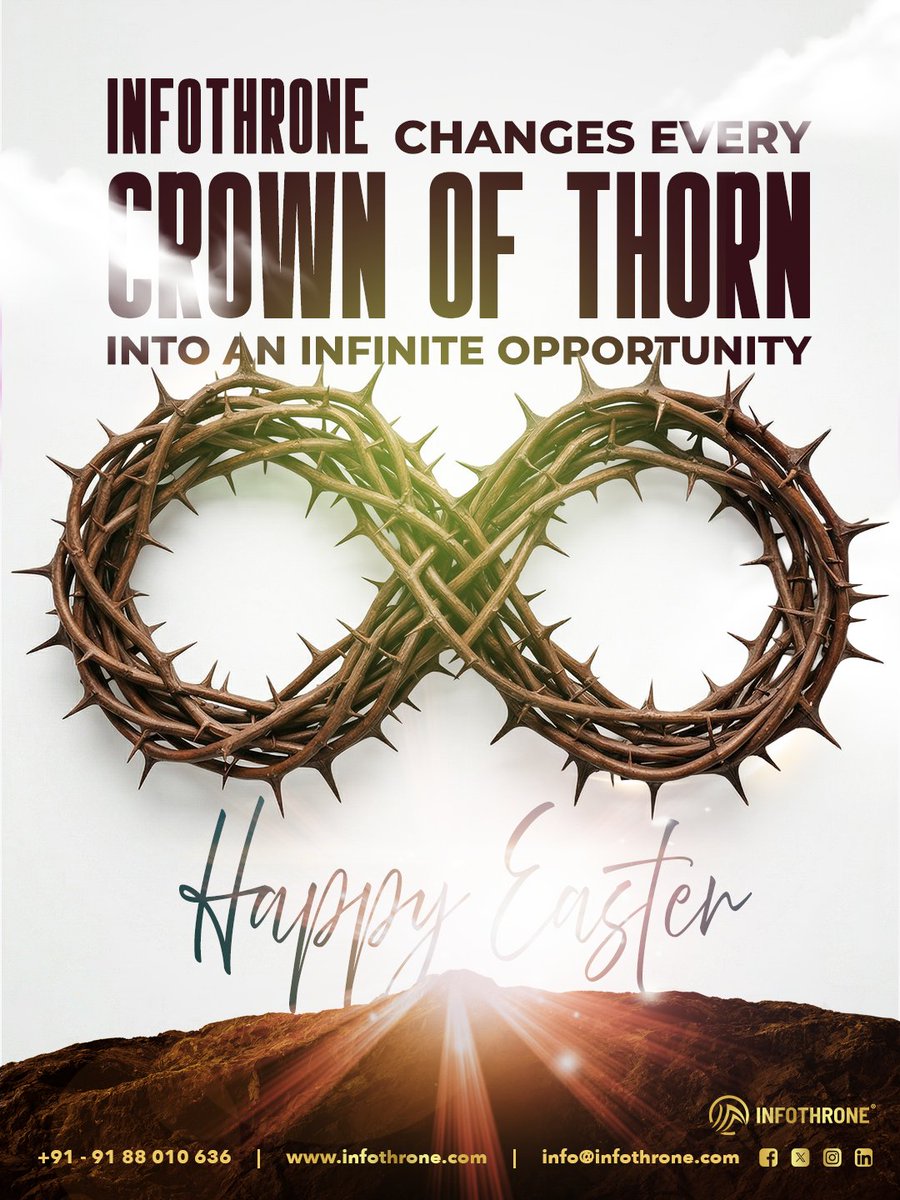 infothrone's tweet photo. Every great #brand has faced its share of thorns. The struggles, fierce #competition, the moments of doubt. But what if those very #challenges were just the setup for something limitless?

This #Easter, it’s time for a #resurrection.

#Marketing #Sales #Business #Growth #Strategy https://t.co/pIDeMoiYIt