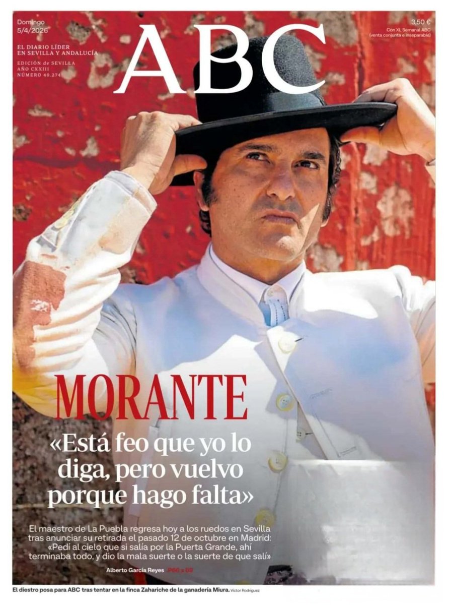ManoloVieraN's tweet photo. Yo también lo dije, #Morante https://t.co/yLOaE8Txgx